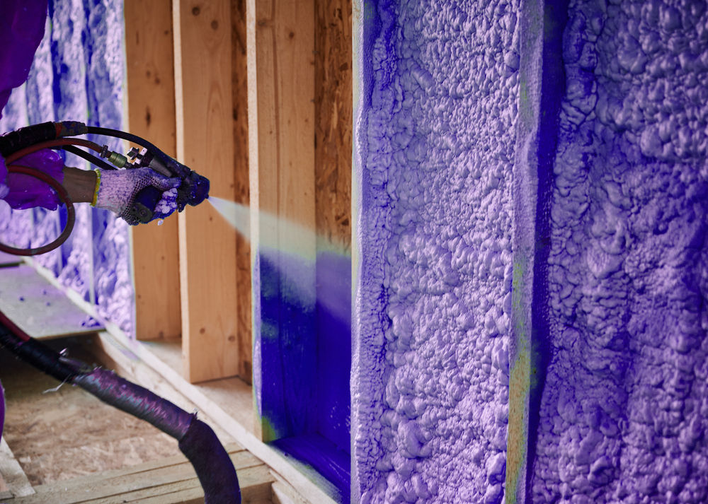 Isolation murale à l'uréthane dans une maison de Québec City